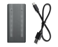 QOLTEC Obudowa M.2 NVMe SATA RGB LED USB-C 4TB - 1213293 - zdjęcie 4